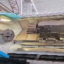台湾原装立仲CNC-S50/3M管螺纹数控车床，24寸双液压卡.